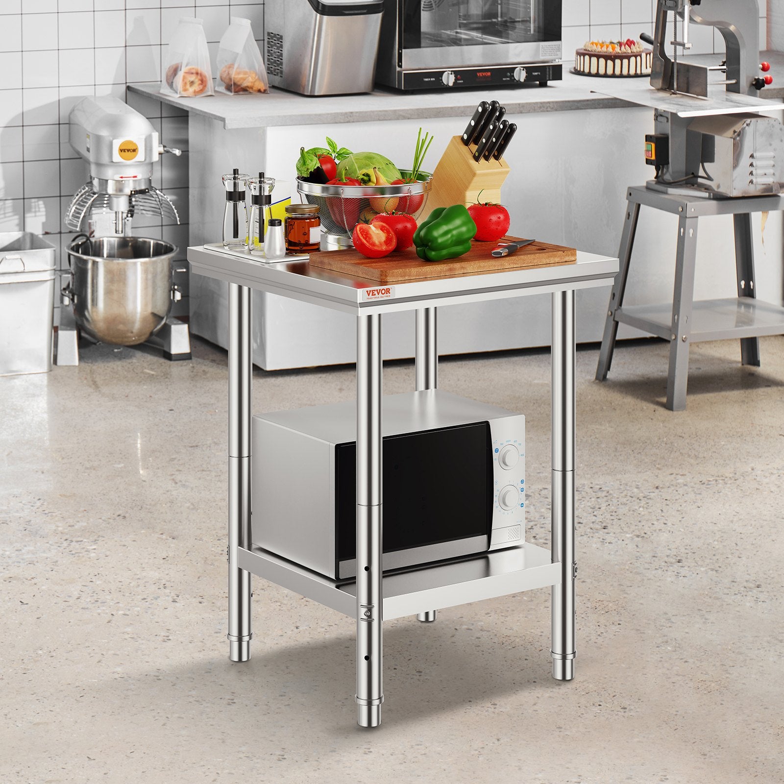 Commercial Stainless Steel Food Prep Work Table
